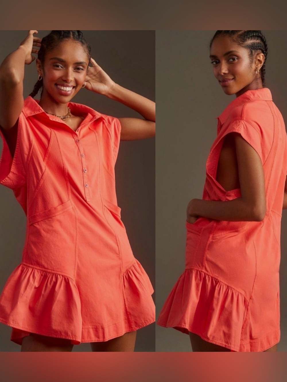 Daily Practice Anthropologie Short-Sleeve Tango Dress Size S